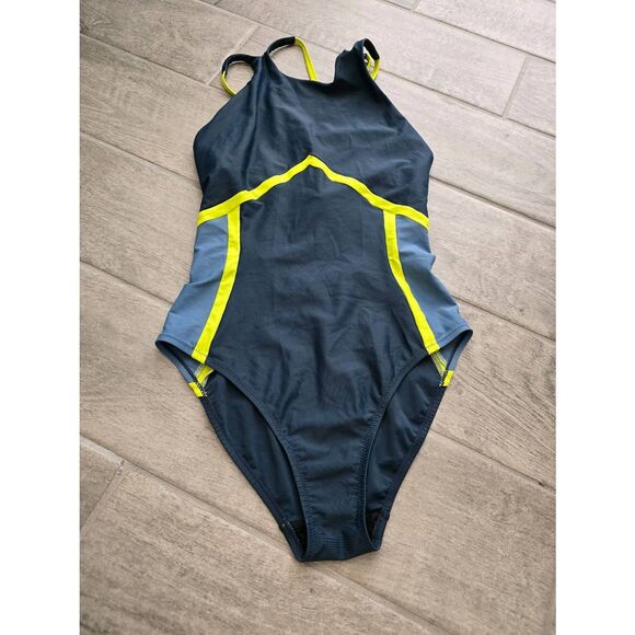Women's Sweaty Betty‎ Medley One Piece Swimsuit Blue Size Small - Picture 1 of 8